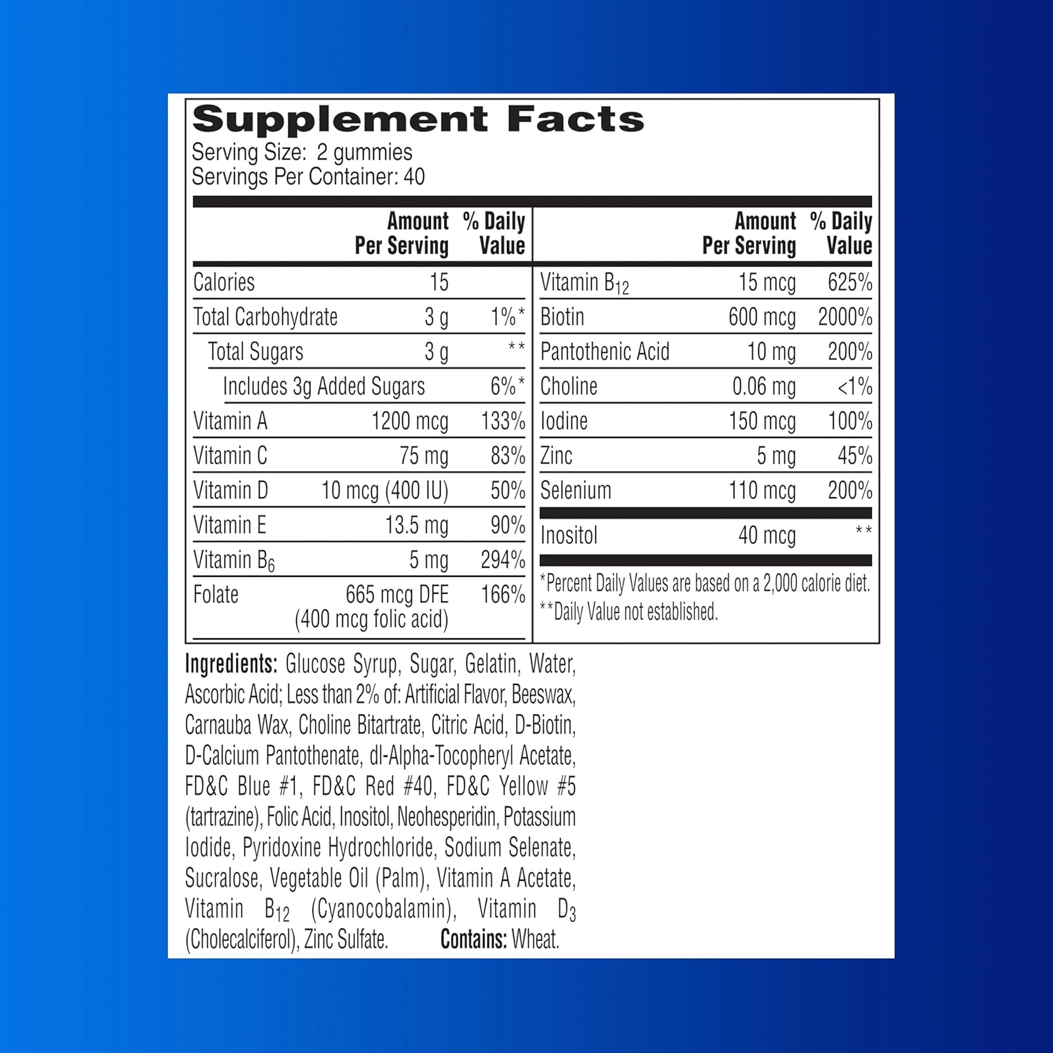 One A Day Men’s Multivitamin Gummies, Multivitamin for Men with Vitamin A, C, D, E, Calcium & More To Support Healthy Muscle Function, Gummies, 80 Count - Image 8